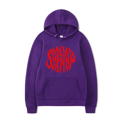 long sleeve OFFICIAL licenced red Sapnap logo printed Hoodie for youth