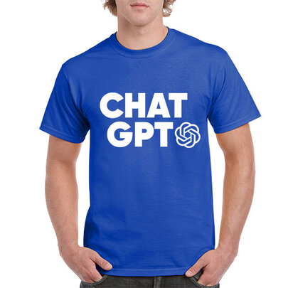 fashion round neck chat gpt openai printed shirt