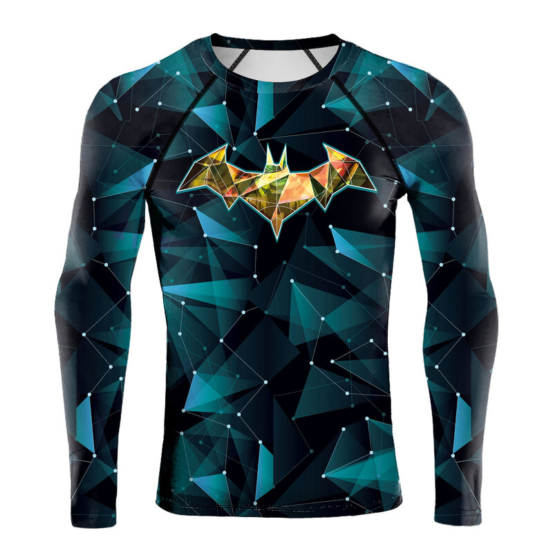 Trendy Batman Superhero Compression Tee Shirt - PKAWAY