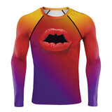 Mens 3D Digital Printing Short Sleeve Batman T-Shirt Outdoor Running Yoga Fitness Tight Shirt for Men