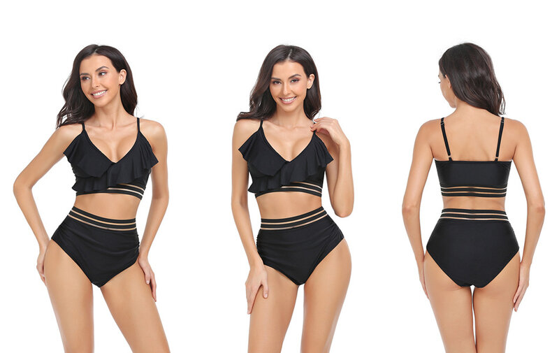 Black Bikini Sets for Women High Cut UK Tummy Control Swimwear Fuller Bust  Plunge Back Hook Swimming Costume Women Sales Clearance Swimsuit Women Two  Piece Shorts Set : : Fashion
