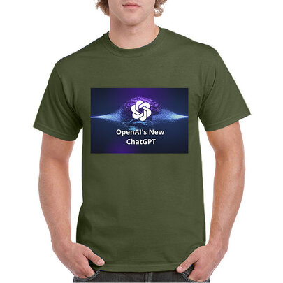 Chatgpt Shirt Artifical Intelligence Tee OpenAI Shirt Army Green