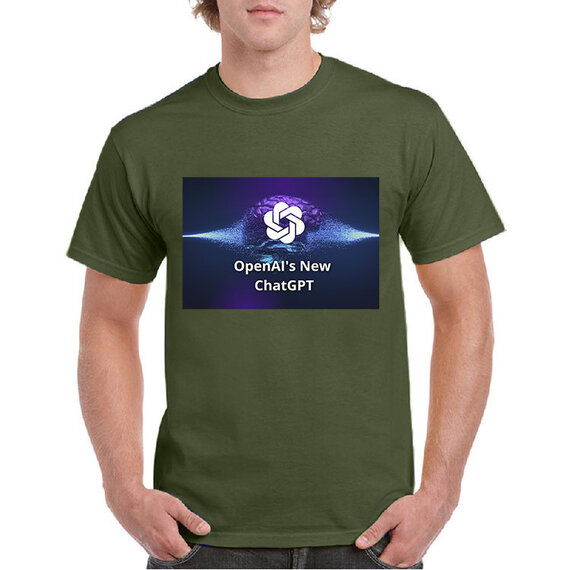 Chatgpt Shirt Artifical Intelligence Tee OpenAI Shirt Army Green