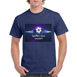 short sleeve Classic ChatGPT  Open AI Essential T-Shirt Navey Blue