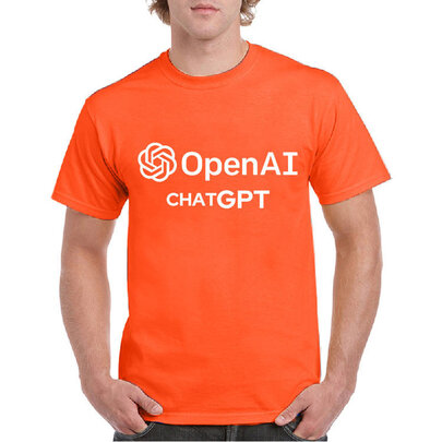 the best openai logo print tee,cool chatgpt AI Shirt for Tech lovers