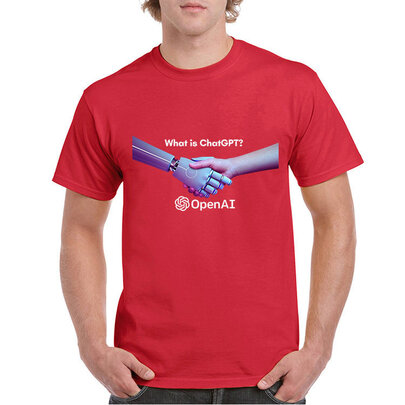 What Is ChatGPT OpenAI Graphic Tee For AI Tech Geek Red
