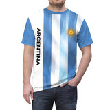 short sleeve crewneck fashion Argentinian country flag printed T-Shirts