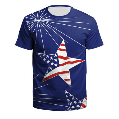 United States Independence Day July 4 T Shirts For Man Short Sleeve