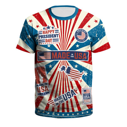 The USA Presidents Day shirt short sleeve
