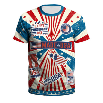 thumbnail image 2 of GLD Men's USA Flag T-Shirt – Patriotic American Printing – 100% Cotton S-3XL 2 of 6