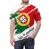 crewneck Portugal country flag tee shirt for unisex