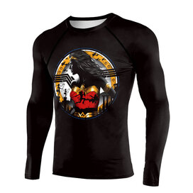 DC Comics Wonder Woman cool print compression tee  for fitness