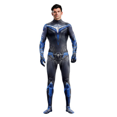 long sleeve Game Gotham Knights Nightwing compression gym shirt