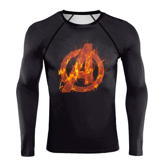 Marvel Avengers Distressed  Logo Mens T-Shirt