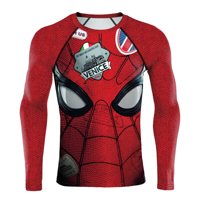 Cool Marvel Spider Man Symbol Logo Compression Tee Shirt