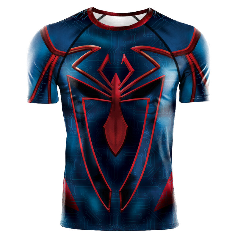 Cool Dry Spider Man Compression Sports Shirt
