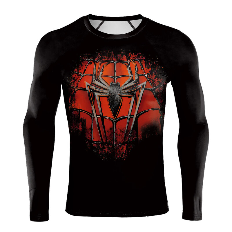 3D Print Superhero Spider Man Graphic Gym Tops