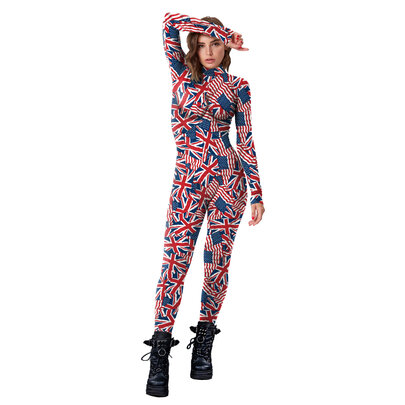 American Flag Print Jumpsuit for women