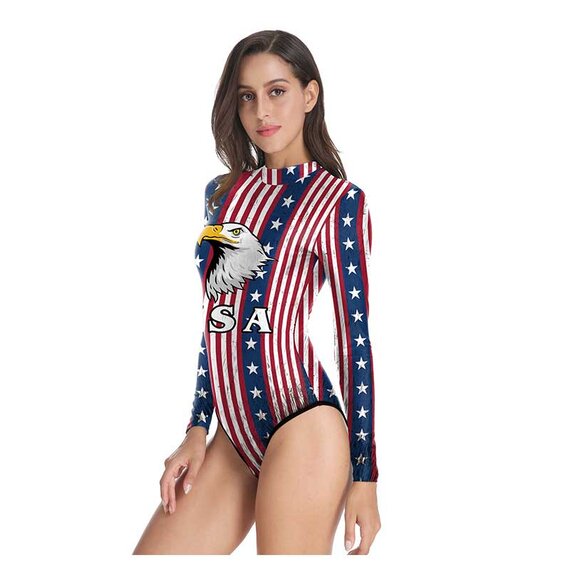 Eagles Swimming suit for women USA 4th of July