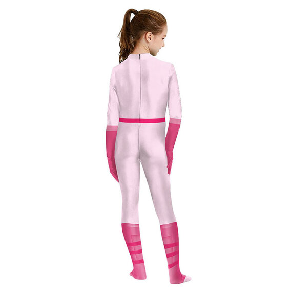 Princess Peach Super Mario Bros halloween cosplay jumpsuit for ladies