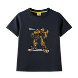short sleeve Transformers Movie charactor BumbleBee Tee for cosplay boys and girls