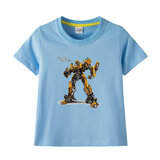 short sleeve crewneck Transformers BUMBLEBEE 3d printed shirt for halloween cosplay