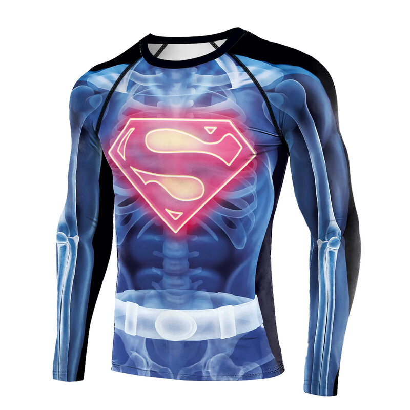 Superman Bones Rib Cage Cosplay Costume T Shirt