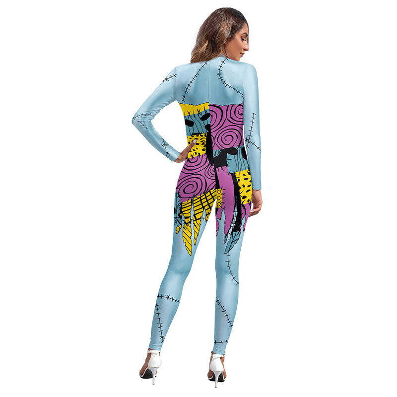 Adult Sally Jumpsuit Costume Nightmare Before Christmas