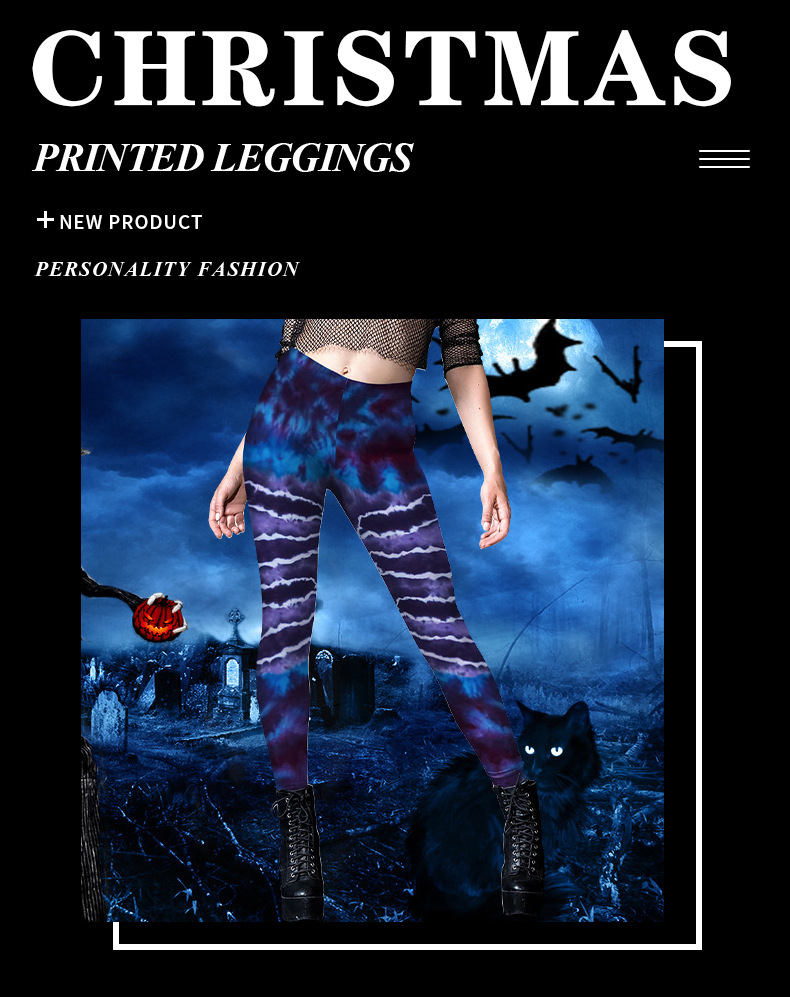 Halloween Xmas Yoga Legging for Women