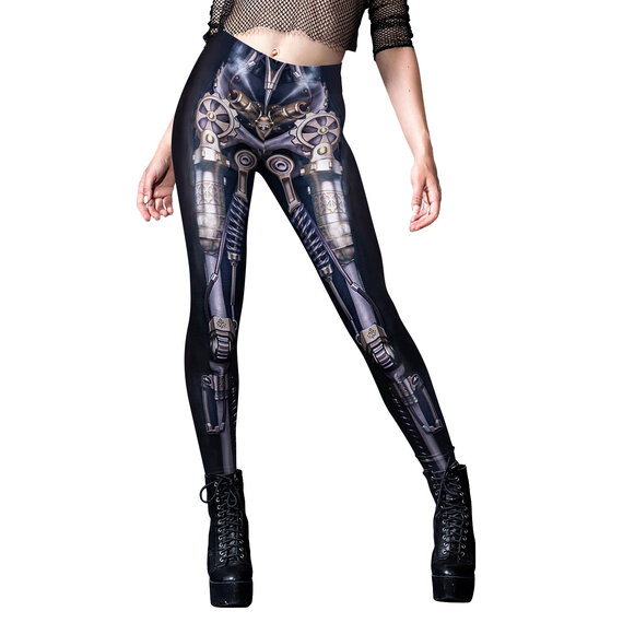 Soft and comfortable material makes workout steampunk leggings