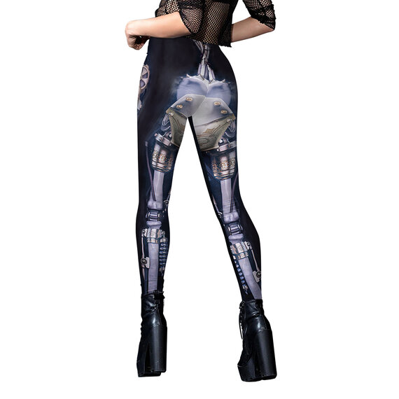 Our steampunk leggings for women use 3D print,make the pattern special and beautiful.