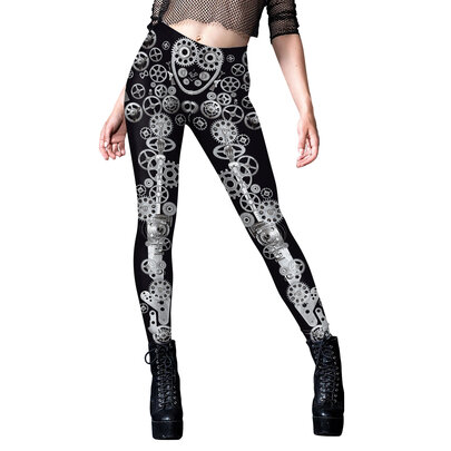 Women's Printed Leggings Full-Length punk style