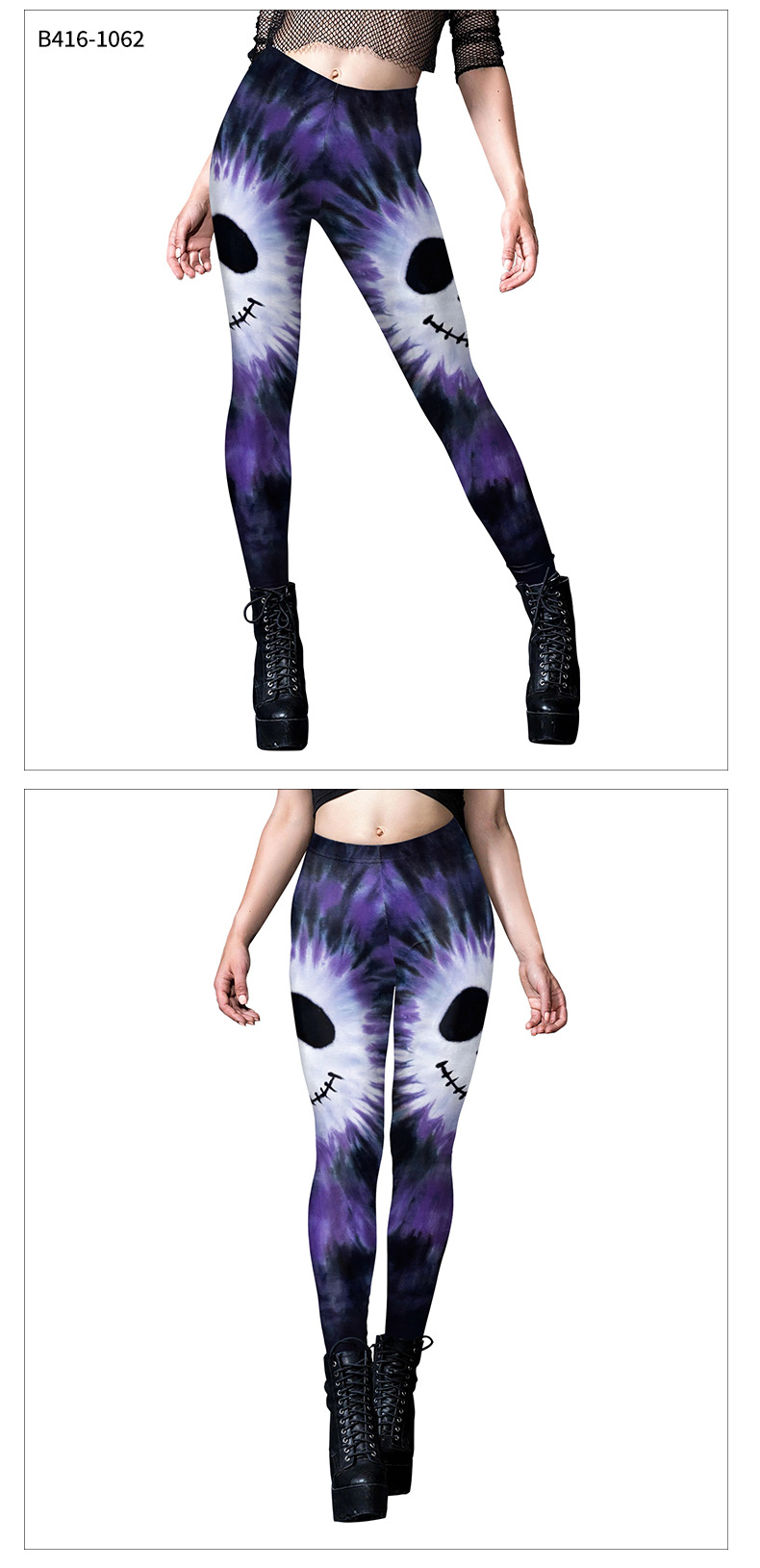 halloween themed womens 3d print fashion yoga legging-model show