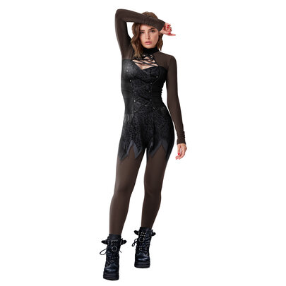 Witch Costume Women Halloween Long Dress Party outfit