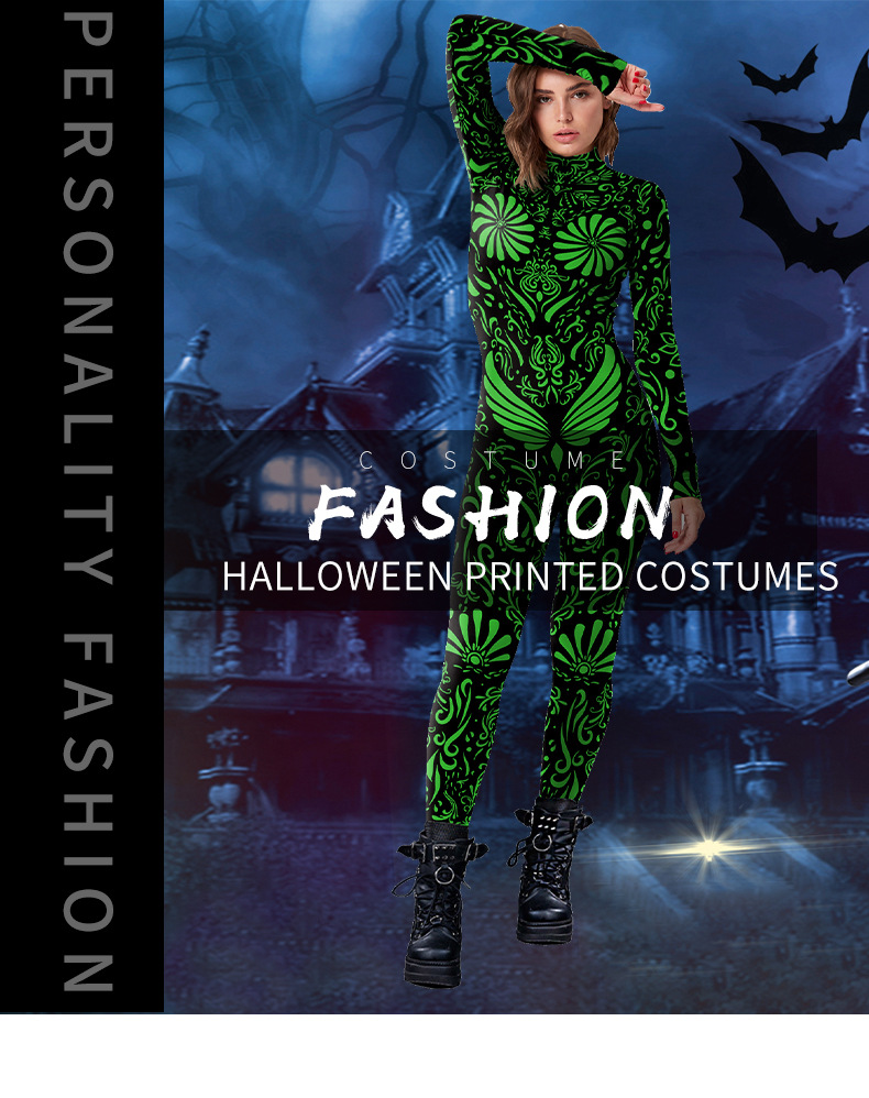 fashion punk style halloween cosplay jumpsuit for female