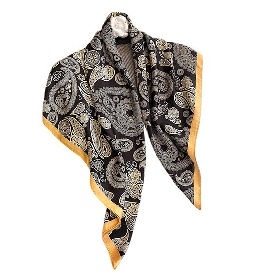 Women's Fashion Silk Feeling Scarf for Hair Wrapping and Sleeping at Night.