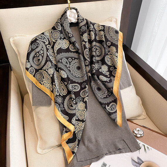 Satin Head Scarf Hair Scarf Silk Head Scarf Silk Bandana Silk Hair Wrap Neck Scarf for Women Girls