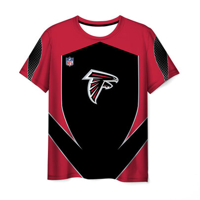 Crewneck Atlanta falcons 3D Graphic Short Sleeve Sport Shirt