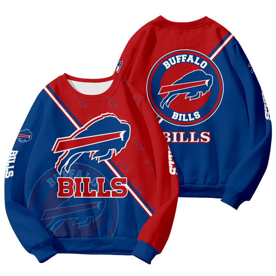 Cool Buffalo Bills 3D Graphic Long Sleeve Shirt