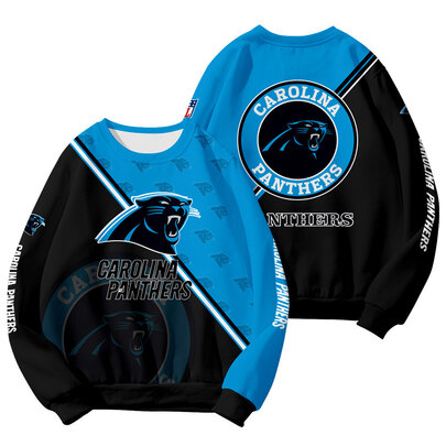 Cool Carolina Panthers 3D Graphic Long Sleeve Shirt