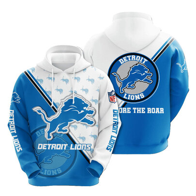 Stylish NFL Detroit Lions Pullover Hooded Sweatshirt for sale