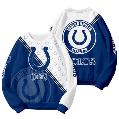 Cool Indianapolis Colts 3D Graphic Long Sleeve Shirt