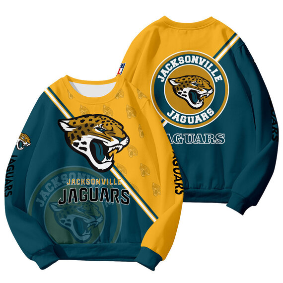 Cool Jacksonville Jaguars 3D Graphic Long Sleeve Shirt