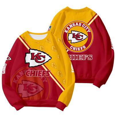 Cool Kansas City Chiefs 3D Graphic Long Sleeve Shirt