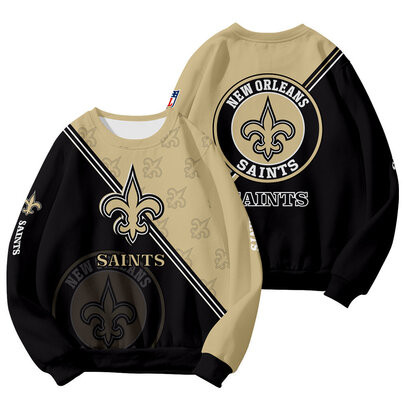 Cool New Orleans Saints 3D Graphic Long Sleeve Shirt