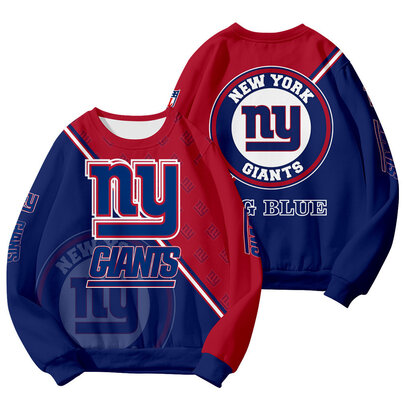 Cool New York Giants 3D Graphic Long Sleeve Shirt