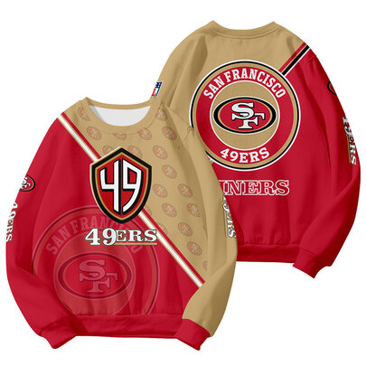 Cool San Francisco 49ers 3D Graphic Long Sleeve Shirt