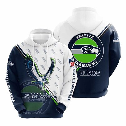 National Football League Seattle Seahawks Team Logo 3D Printed Hoodie