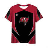 Crewneck Tampa Bay Buccaneers 3D Graphic Short Sleeve Sport Shirt