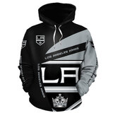 Cool Los_Angeles_Kings 3D Graphic Hoodie hooded with drawstring